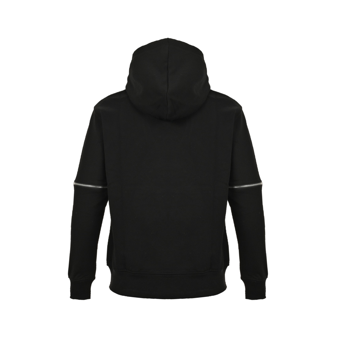 Gucci 24Fw lipstick print hooded sweatshirt with detachable sleeves