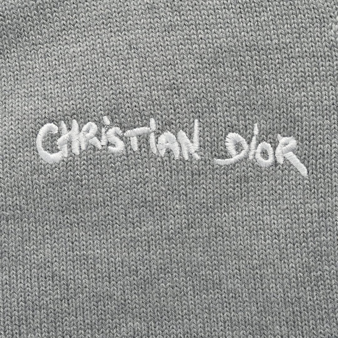 Dior 24Fw signature monogram embroidered cardigan sweater