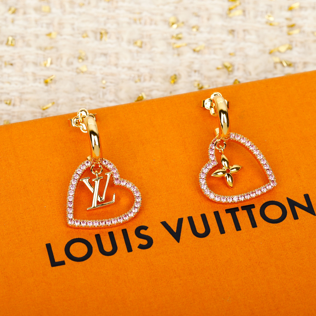 Louis Vuitton Heart Earrings