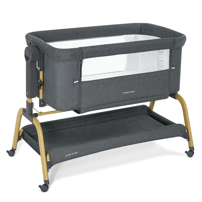 ANGELBLISS 3 in 1 Baby Bassinet Rocking Bassinets Bedside Sleeper