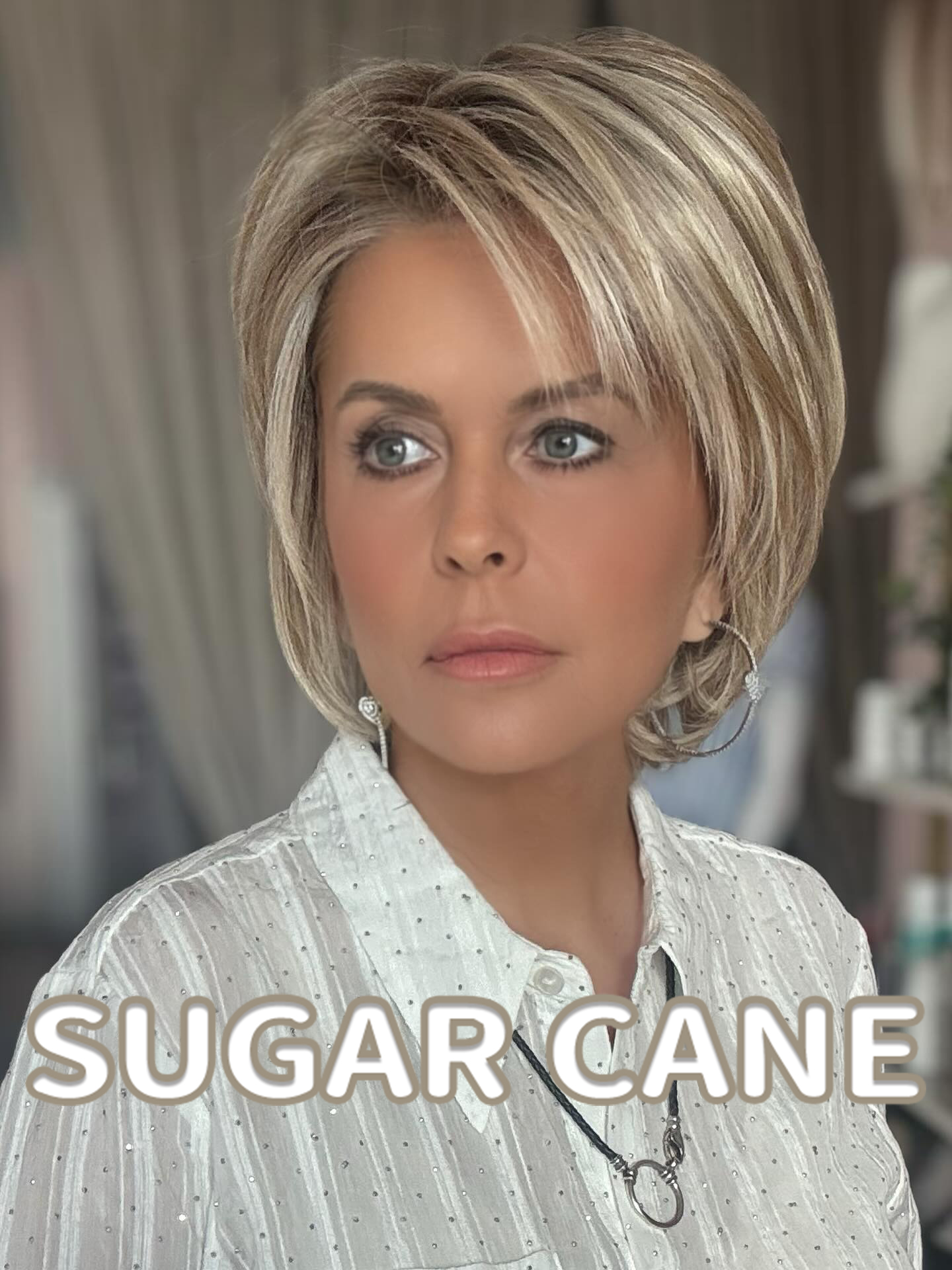 Layered Bob Wig with Side Part