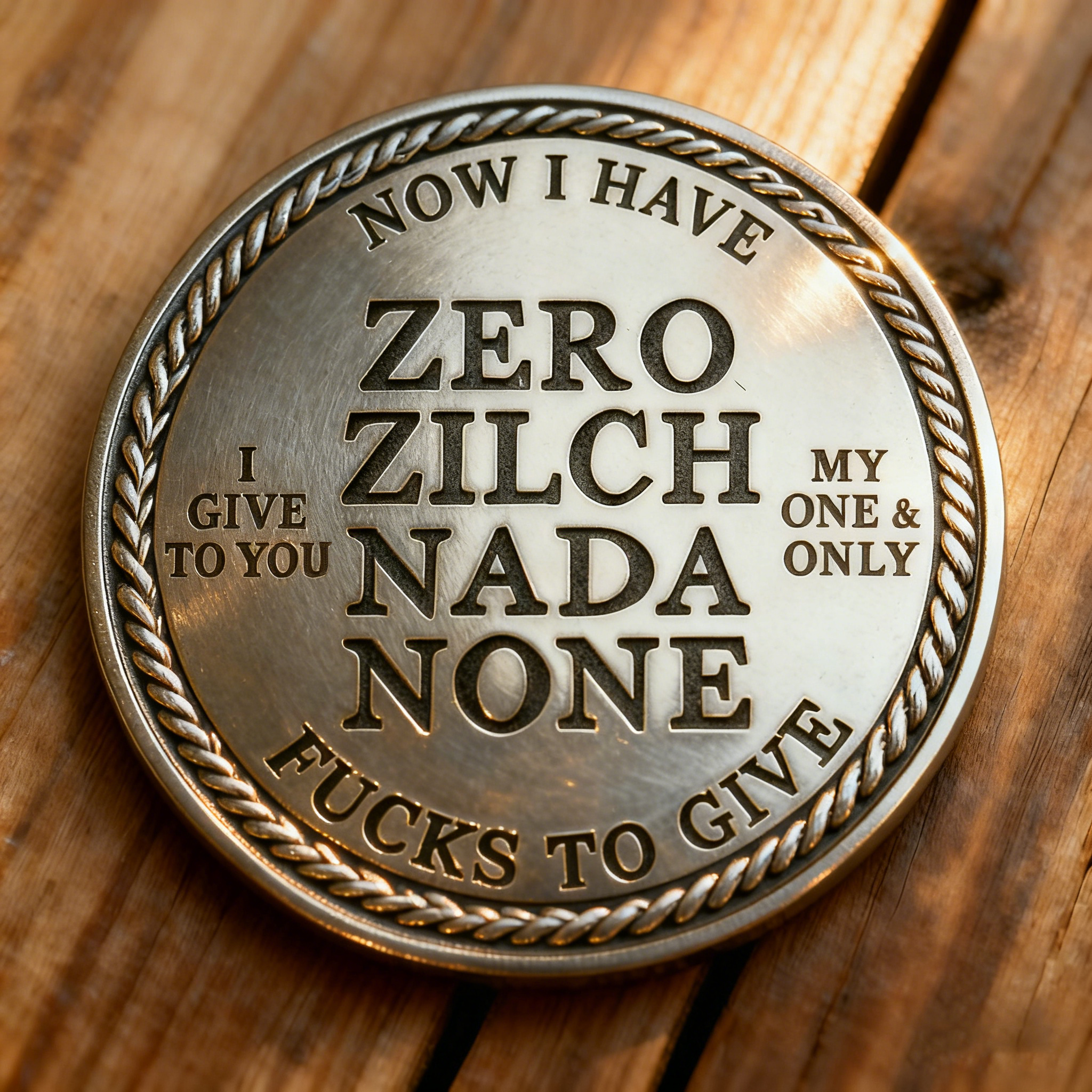 The F-CAW-F Coin — For Those Who Laugh at Life and Give Zero F*cks!