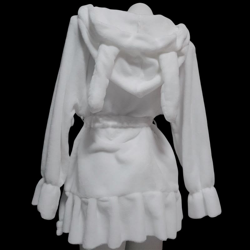 Bunny Ears Bikini Robe Lingerie