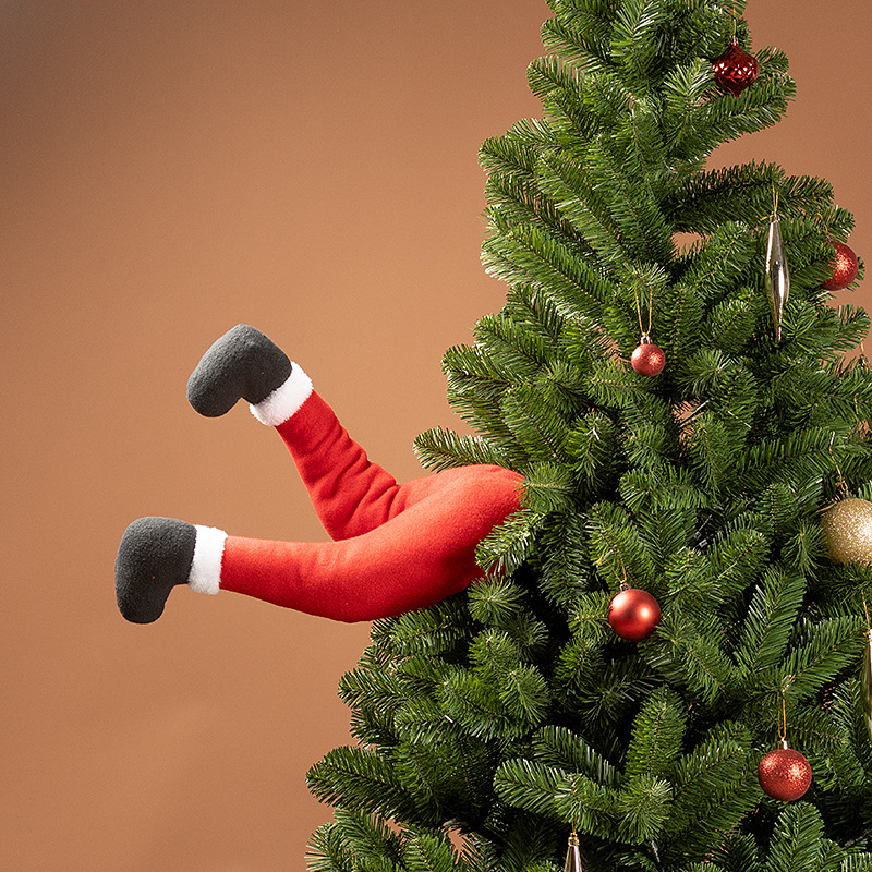 🎄Early Christmas Sale 49% OFF🎄Santa & Elf Legs Christmas Tree Decoration