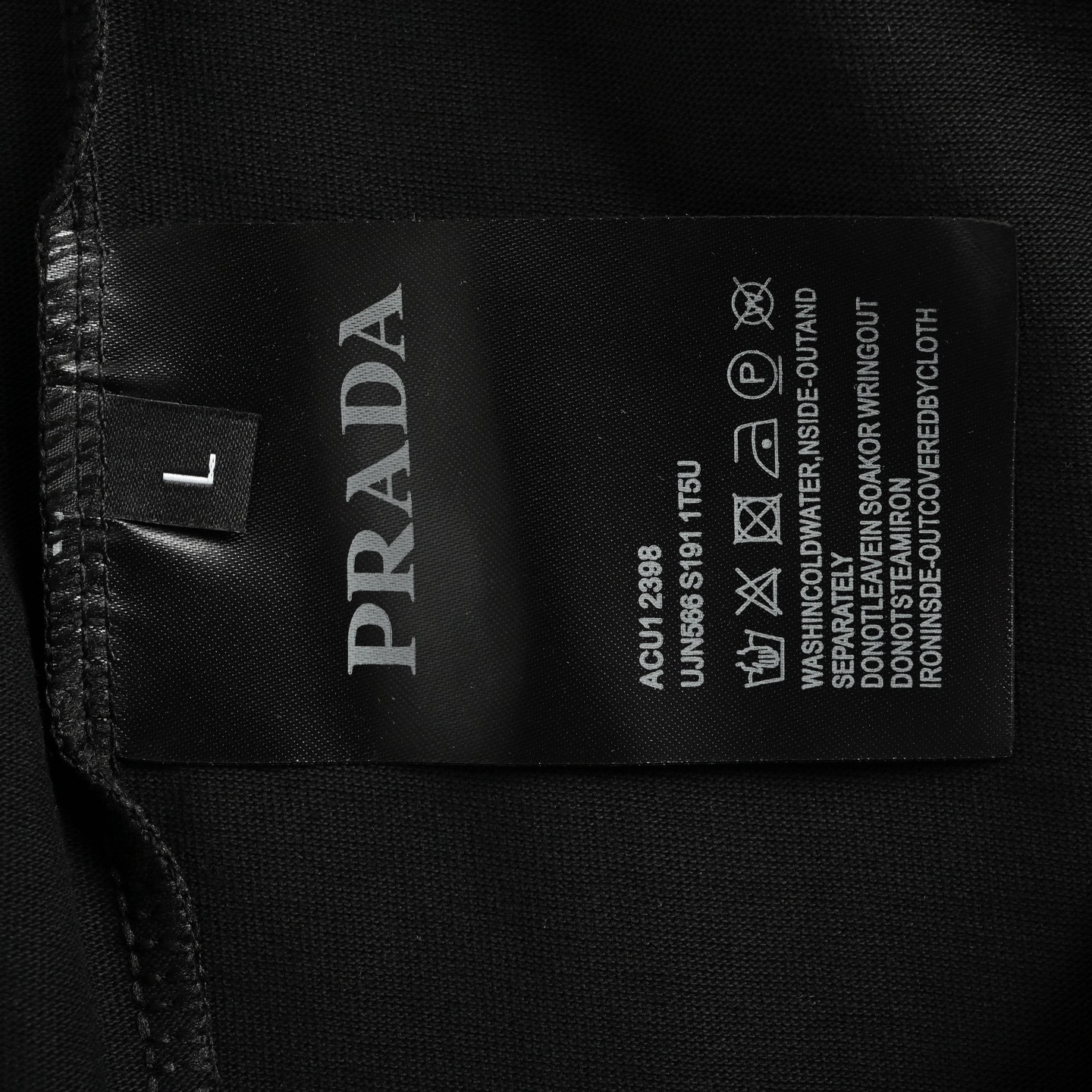 Prada 25ss hand-painted graffiti lettering short sleeve