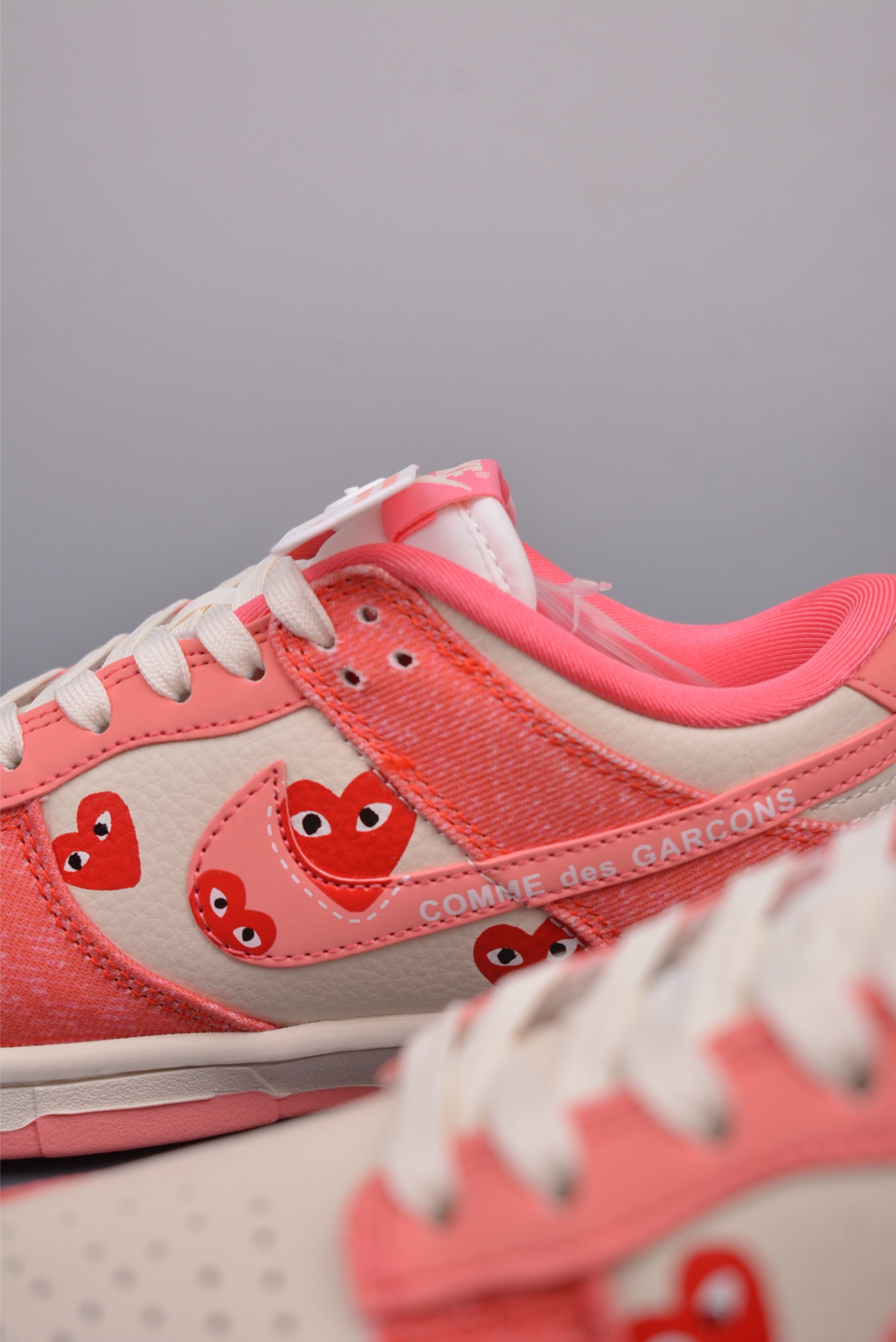 Comme des Garcons x Nike By You SB Dunk Low Retro SP Pink Beige KK1333-023