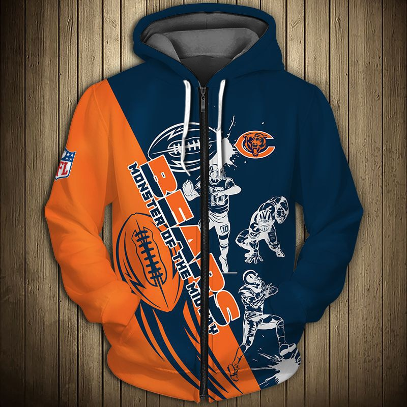 CHICAGO BEARS 3D HOODIE CCBB002