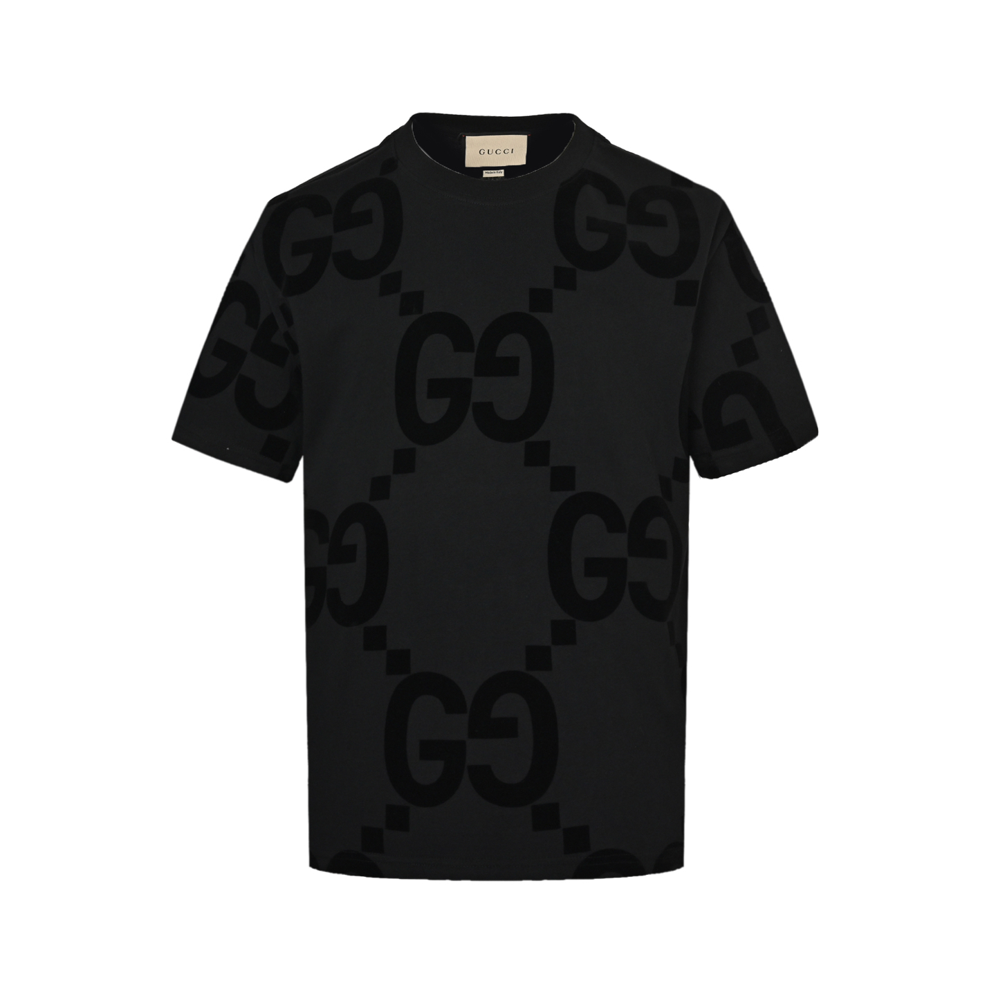 Gucci 25ss Double G flocked short sleeve