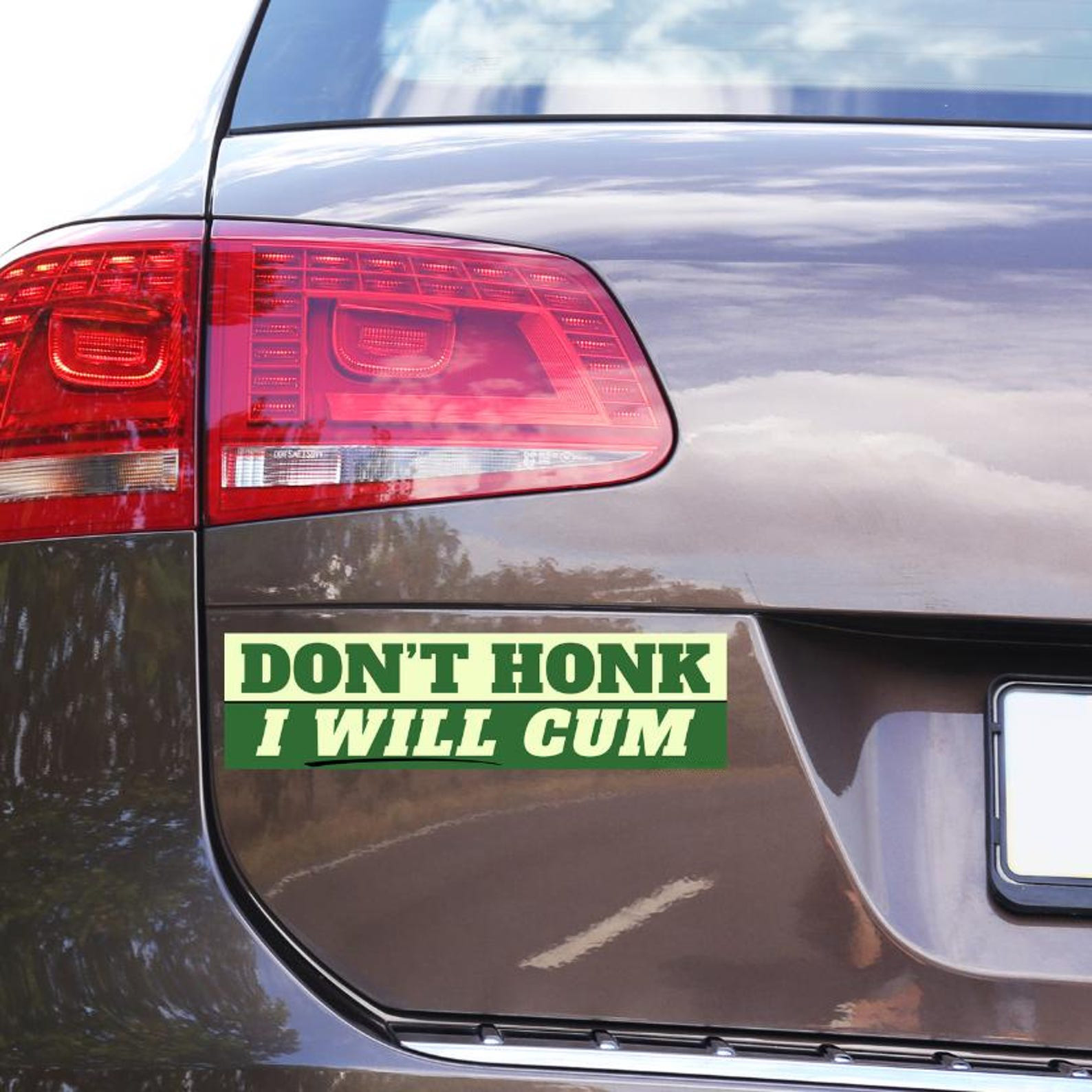 Don't Honk - I Will Cum | Funny Gag Sticker