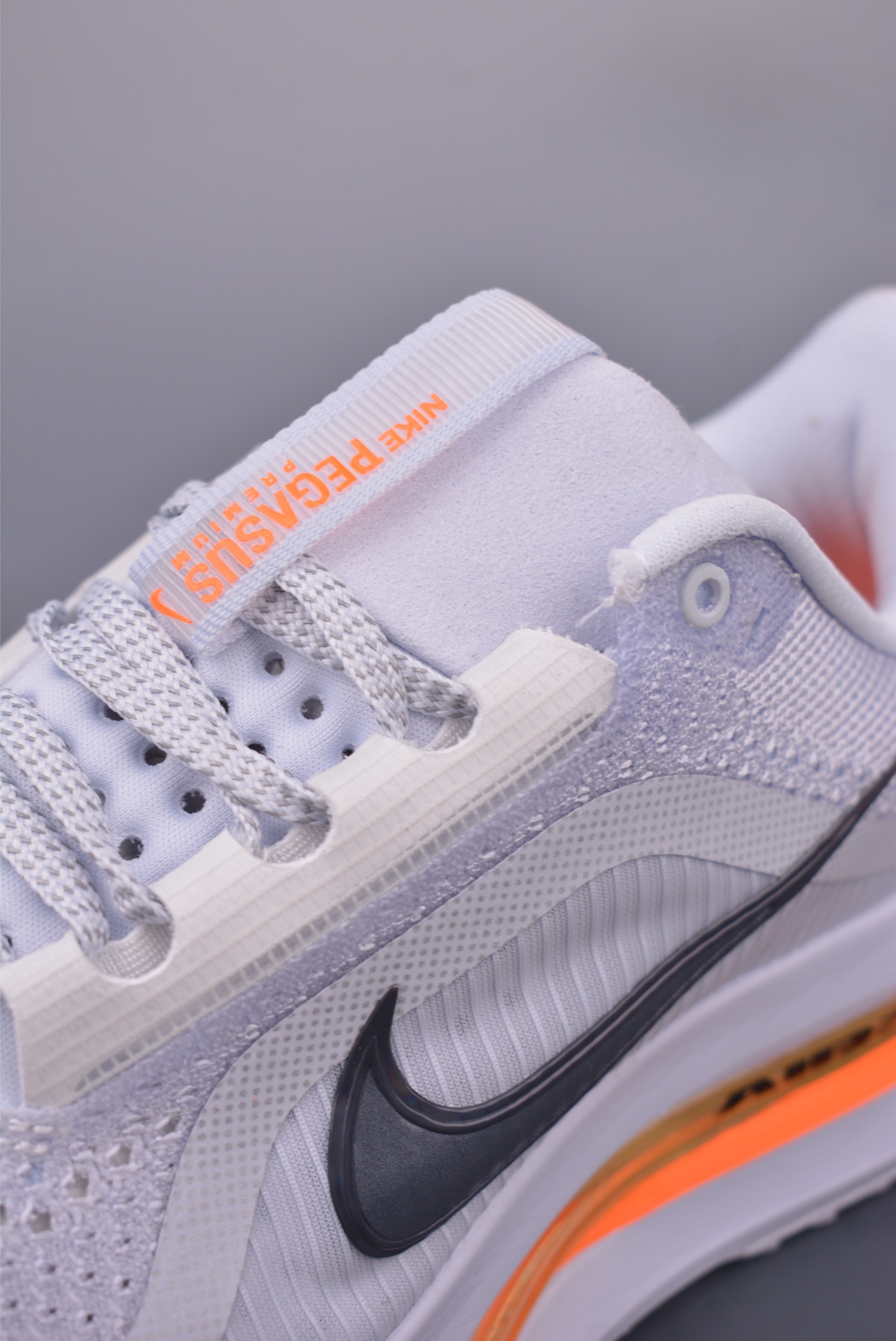 Nike Air Zoom Pegasus Premium Running Shoes Gray Black Orange FD2526-500