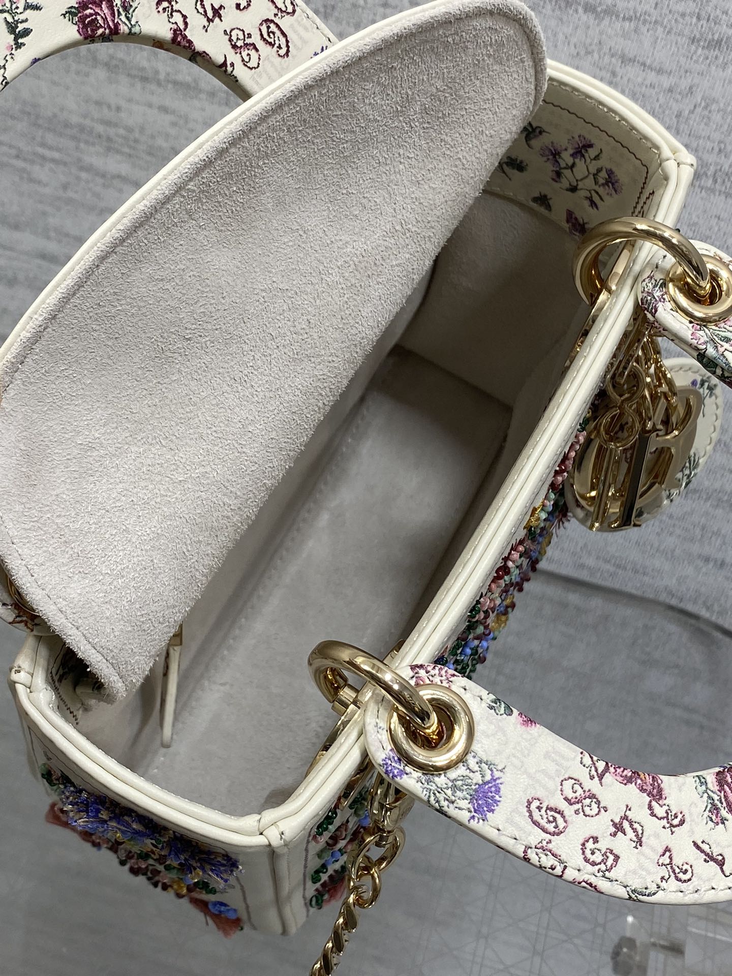 Dior Lady Limited Edition Heavy Beads Princess Diana Bag