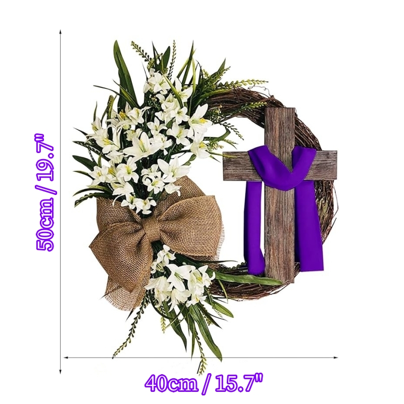 Easter Cross Wreath Decorations
