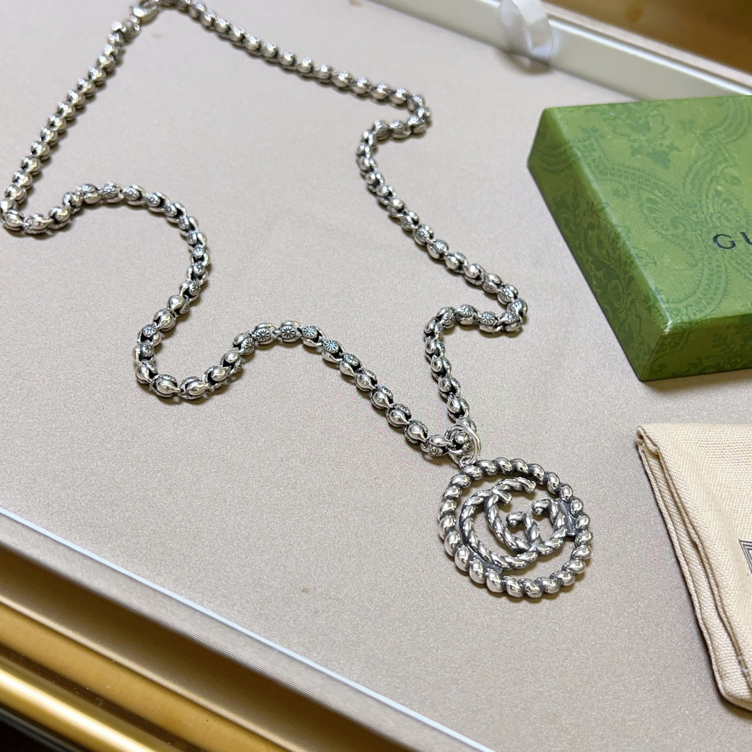 Gucci Anger Forest Series Braided GG Vintage Necklace