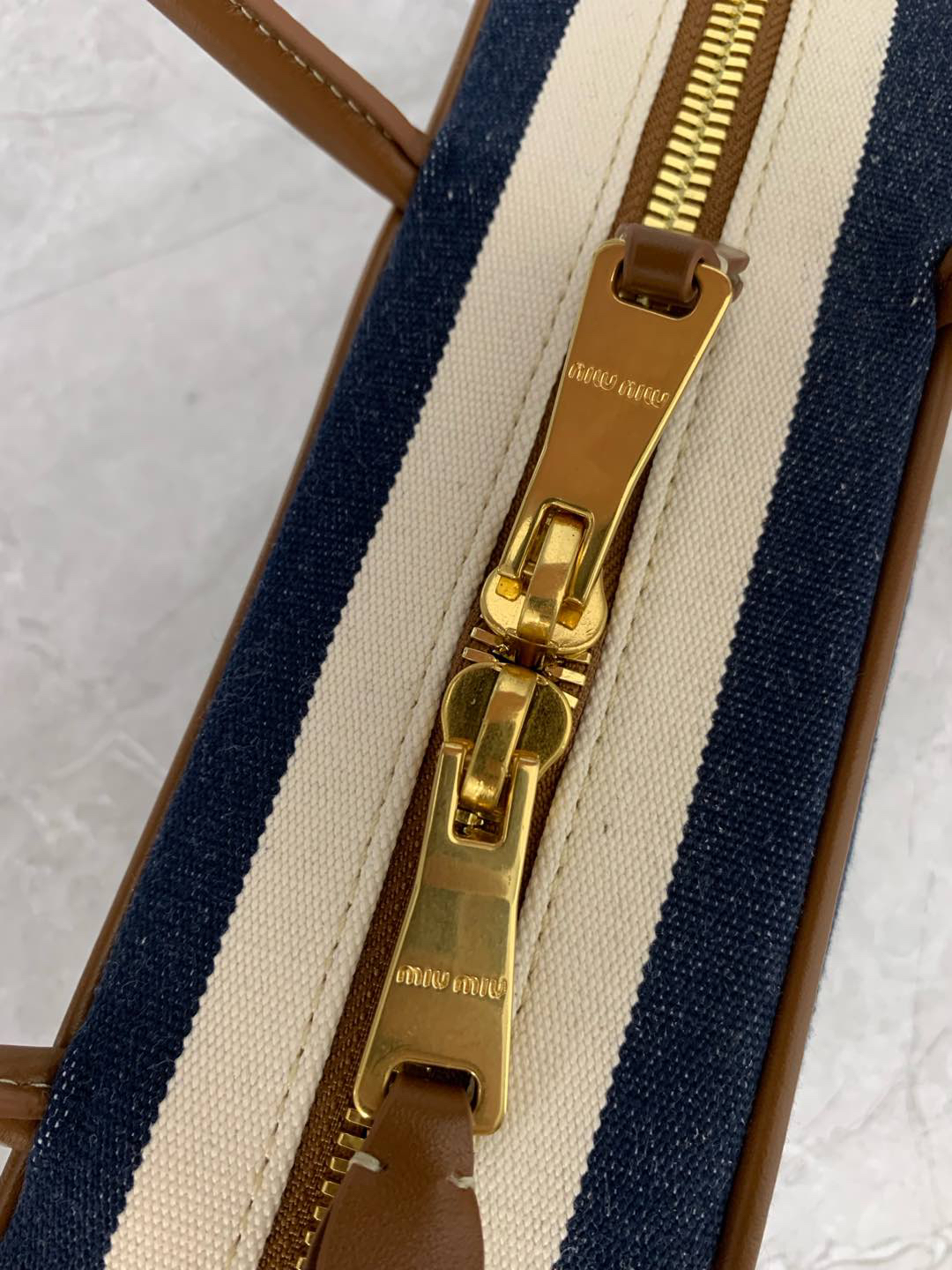 Miu Miu Beau canvas bag 5BB173