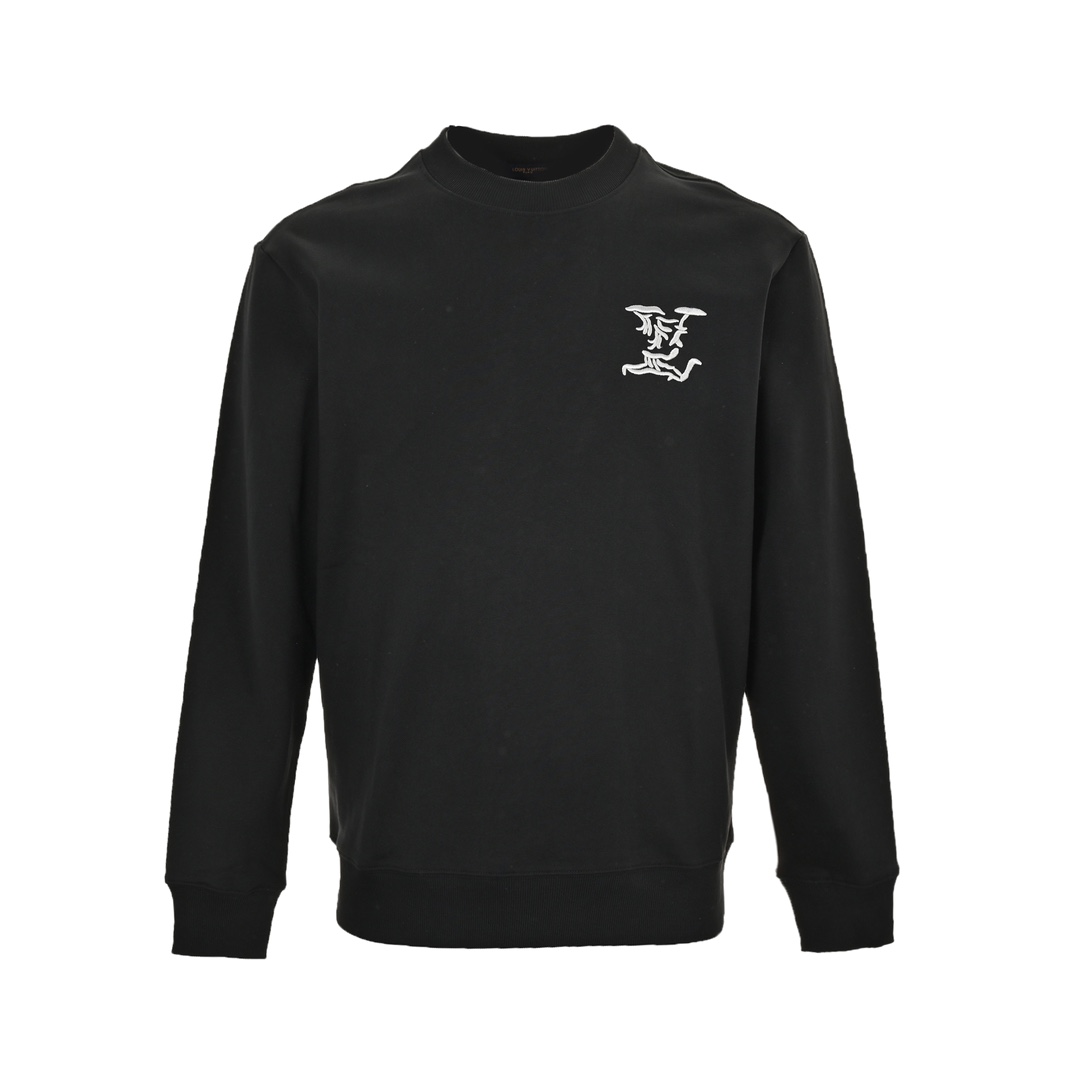 Louis Vuitton 24Fw monogram cloud lettering embroidered crew neck sweatshirt