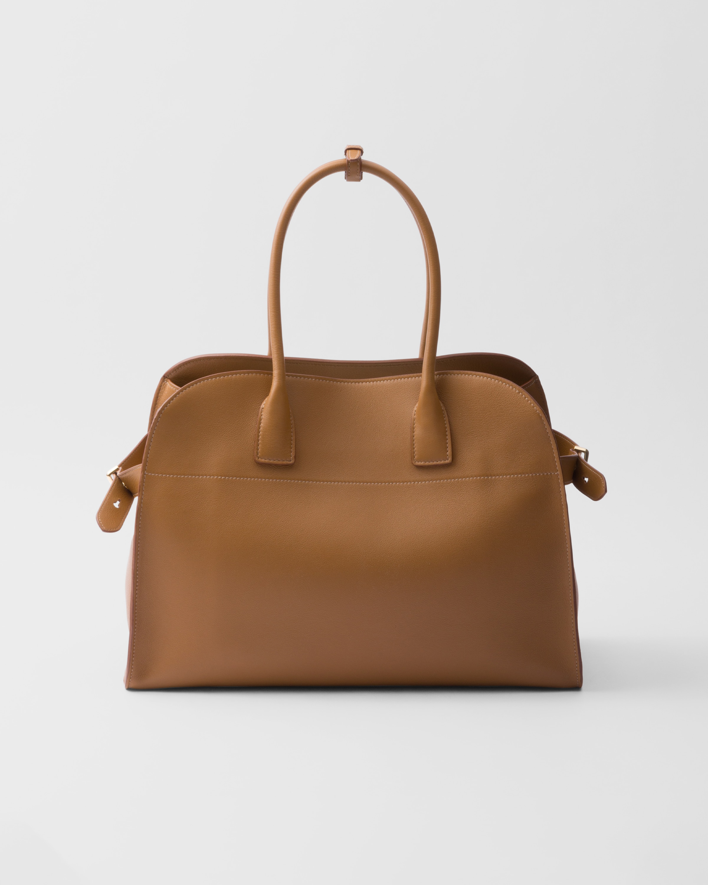 Prada Large Buckled Leather Tote