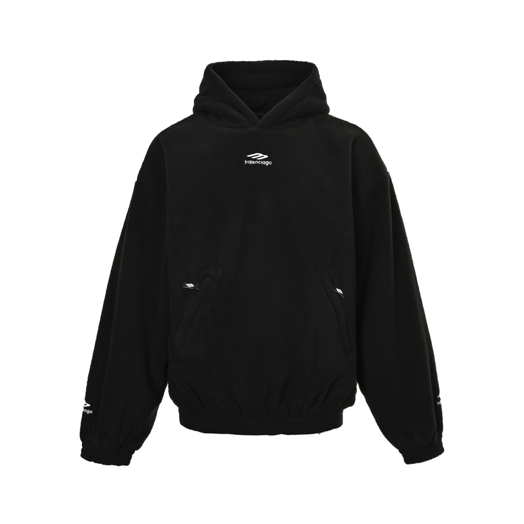 Balenciaga 24Fw Teddy Sherpa Ski Hooded Jacket