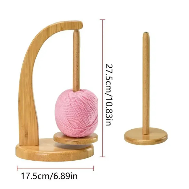 🎅2024 Christmas Promos🔥Magnetic Wooden Yarn Holder with 360 Degree Rotation