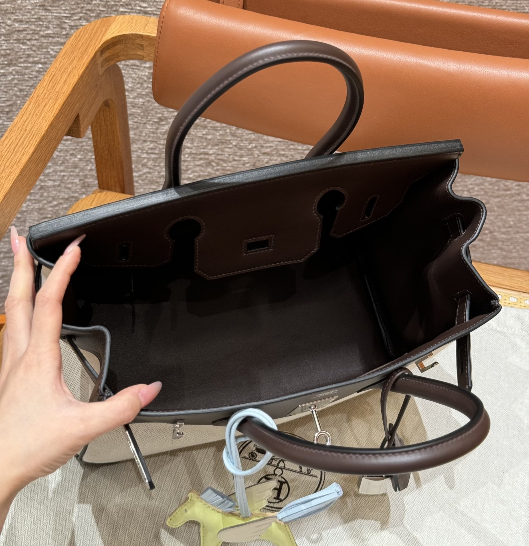 Hermès Birkin 46Ebene Handbag (Handmade to Order)