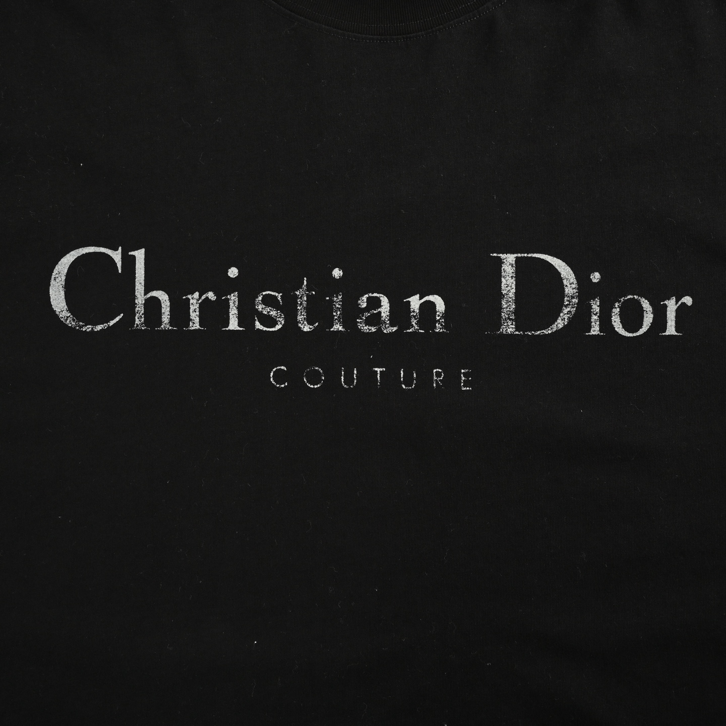 Dior 25ss chest mottled CD letter print hole short sleeve