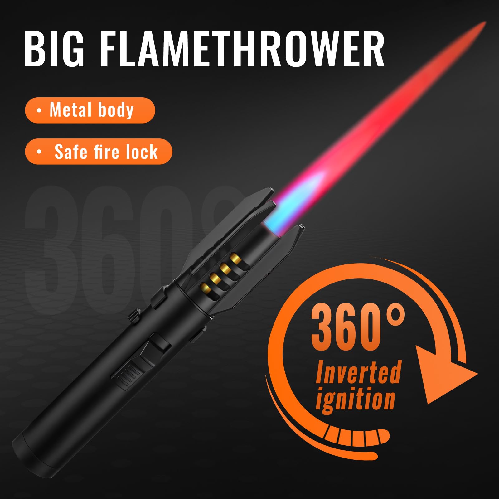 🔥 Lightsaber Torch Lighter – Refillable, Windproof & Built for Adventure! (Butane Not Included)