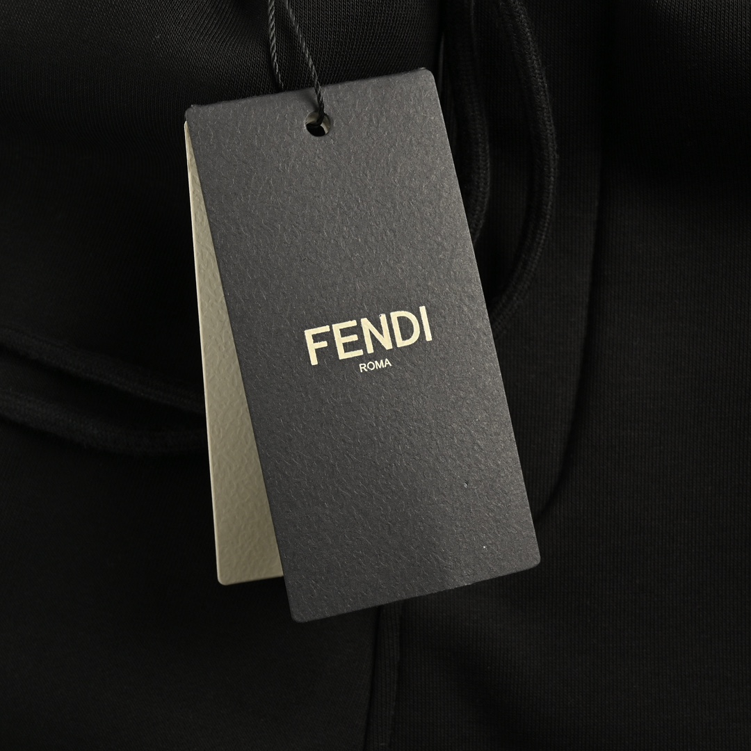 Fendi 24Fw Toothbrush Embroidered Monster Eyes Plush Trousers