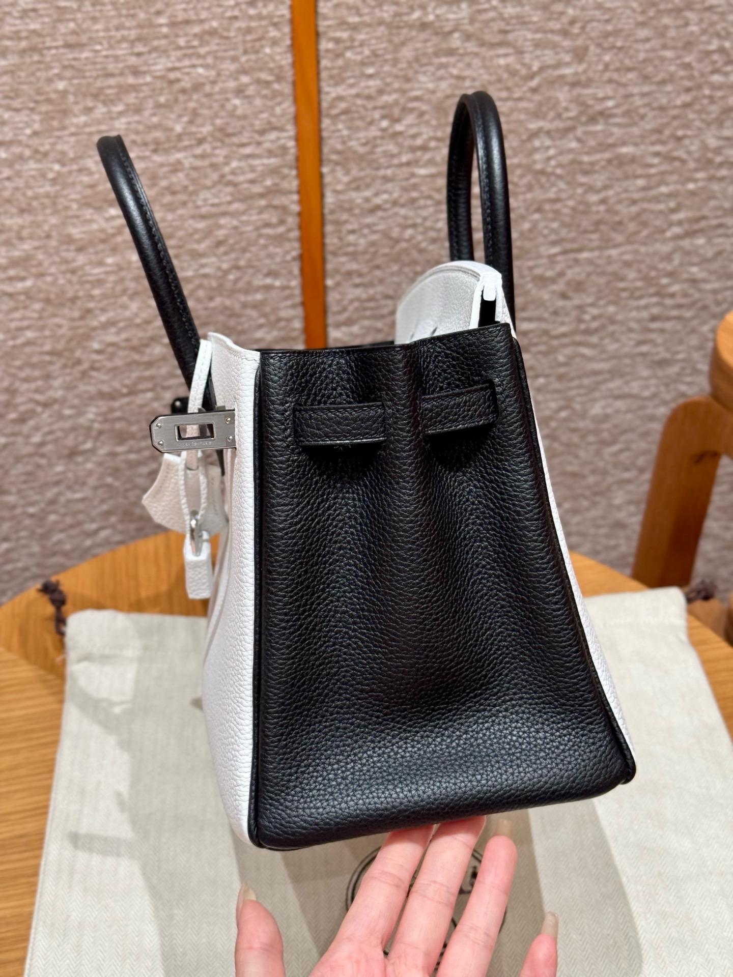 Hermès Birkin 01Blanc89Noir (Handmade to order)