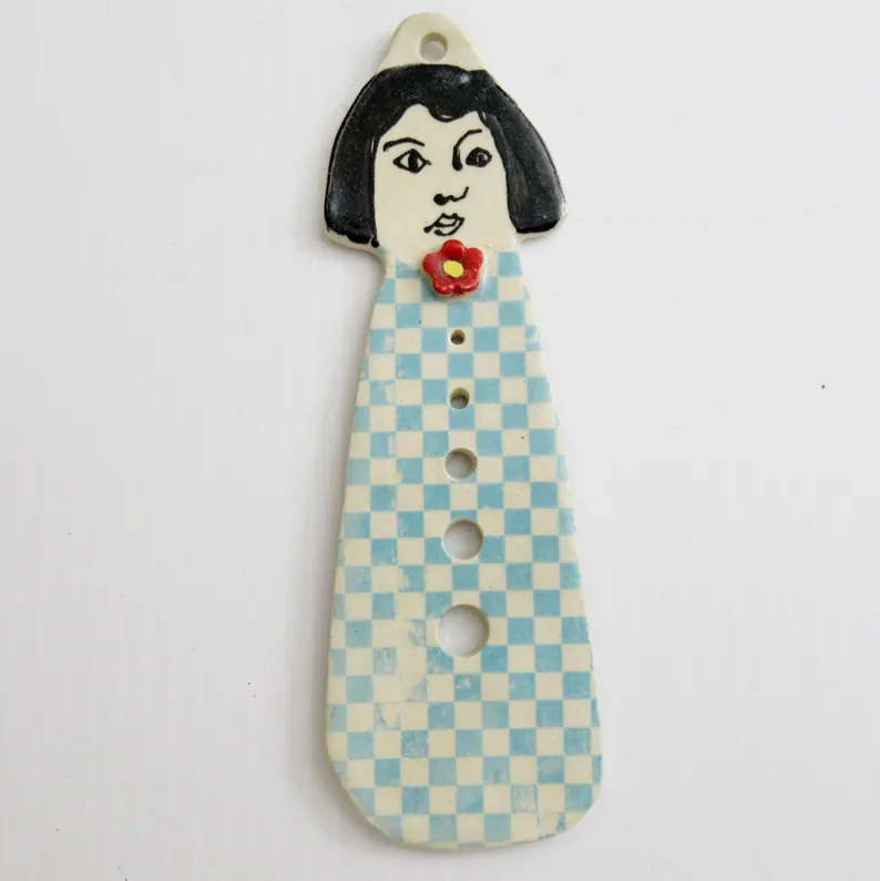 Whimsical Ceramic Herb Stripper,gift for Cook