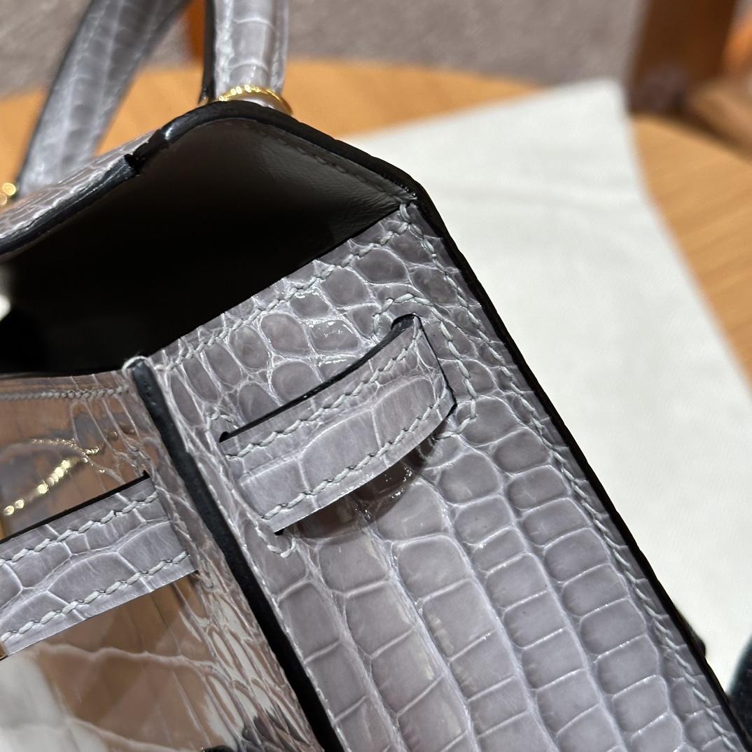 Hermes mini kelly 2 0VGris Ciment handbag (handmade to order)