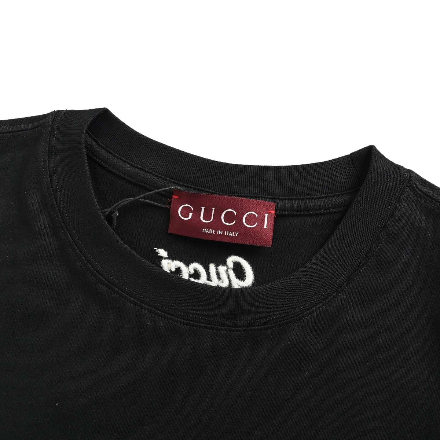 Gucci 25ss simple letter embroidered short sleeve