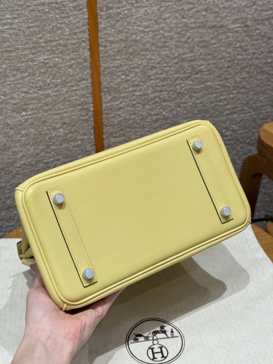 Hermes Birkin 1ZJaune Poussin Handbag (Handmade to Order)