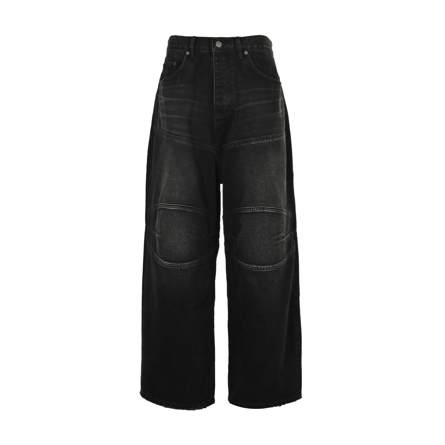 Balenciaga 25ss floral drawstring denim trousers