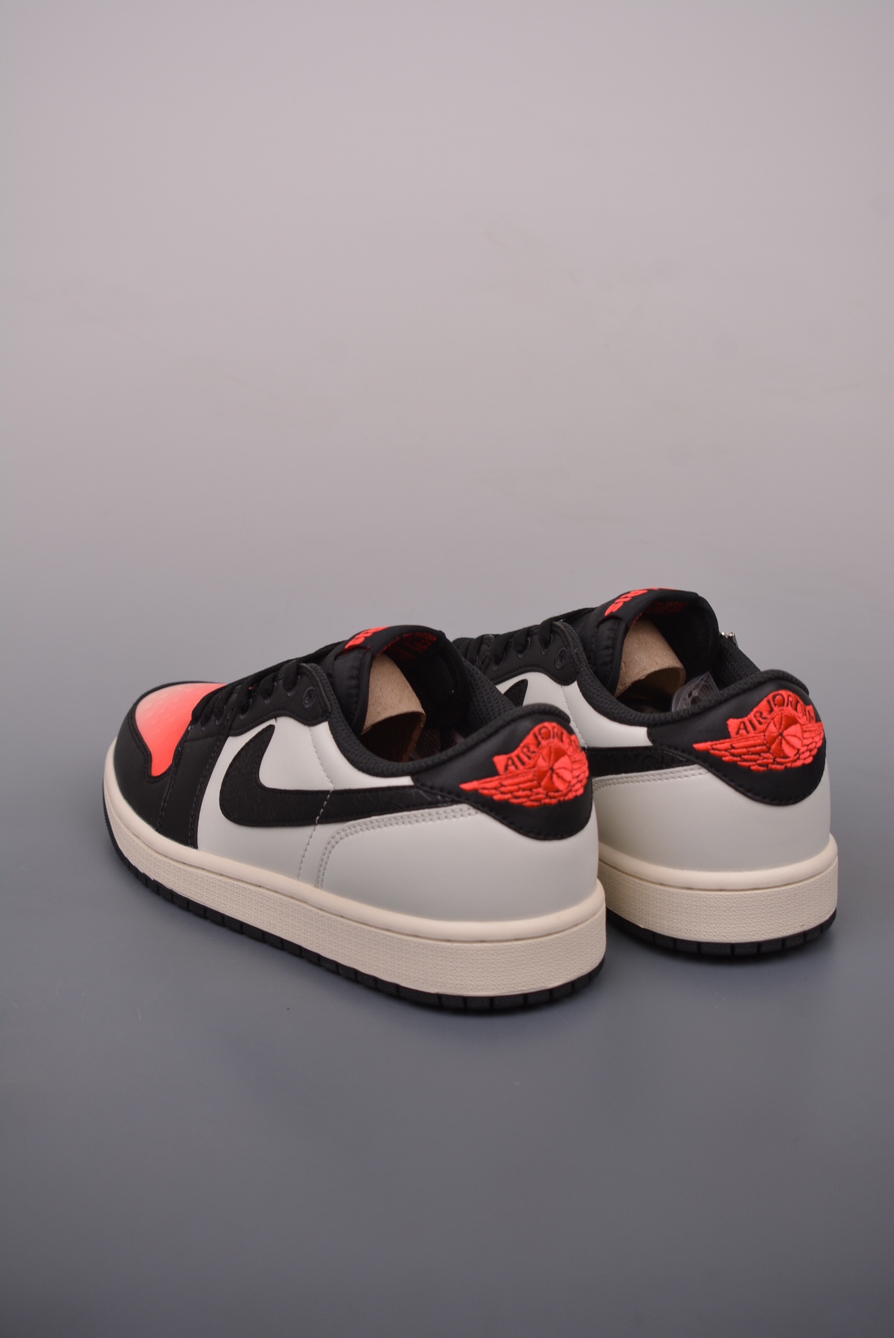 PSG x Nike Air Jordan 1 Retro Low OG Black White Red Toe HF8828-100