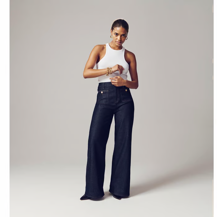 Tummy Control Sailor Wide Leg Trouser(Buy 2 Free Shipping & Get 10% Off)