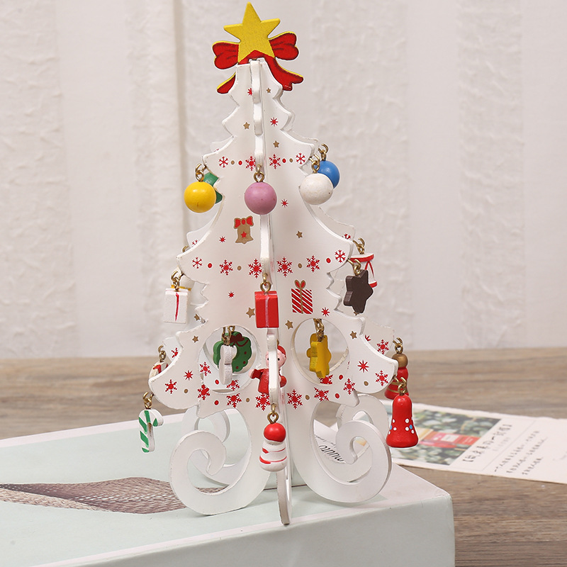 🌲🌲DIY 3D Mini Wooden Christmas Tree Decoration