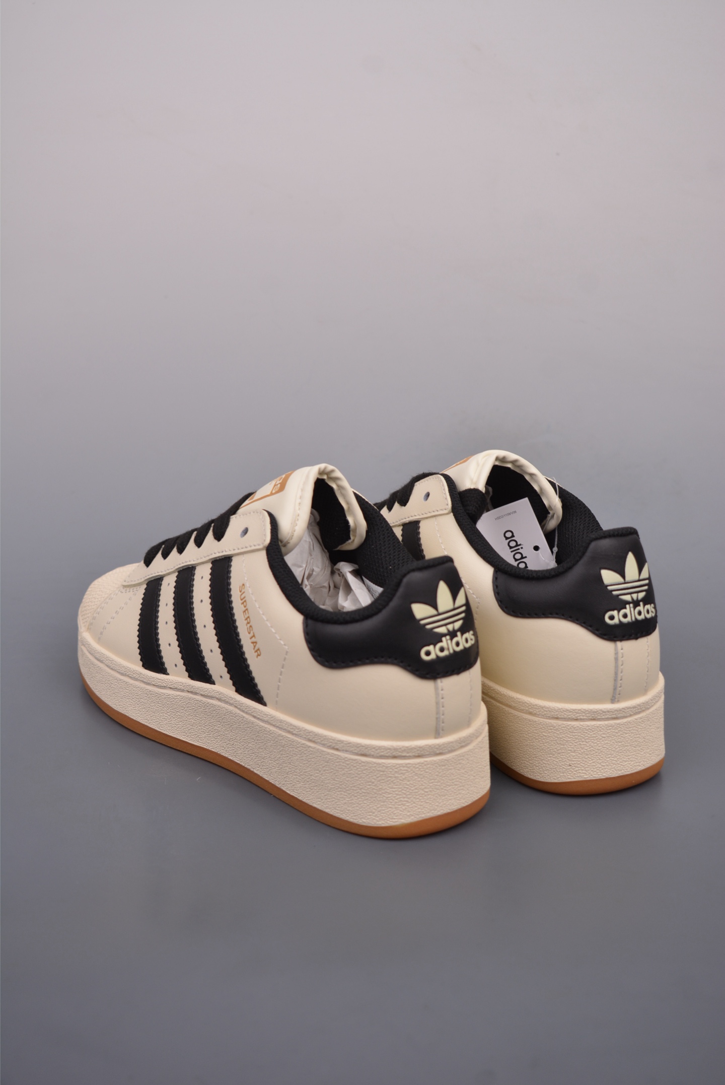 Adidas Originals SUPERSTAR XLG W Beige Black ID5698