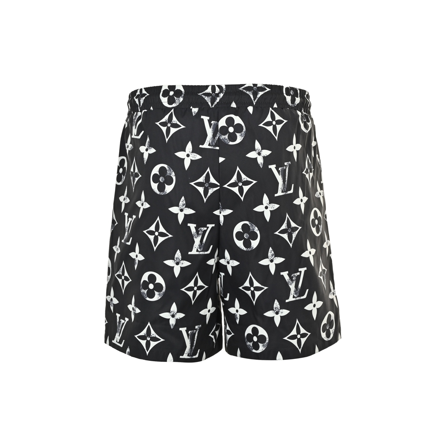 Louis Vuitton 25ss distressed monogram full indonesian dragon shorts