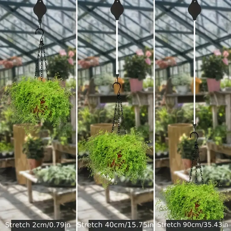 🔥Last Day Promotion - 50% OFF🔥🌳Plant Pulley Set For Garden Baskets Pots, Birds Feeder❤️❤️Buy 10 Get 5 Free && Plummet $20 👉Only $59.99