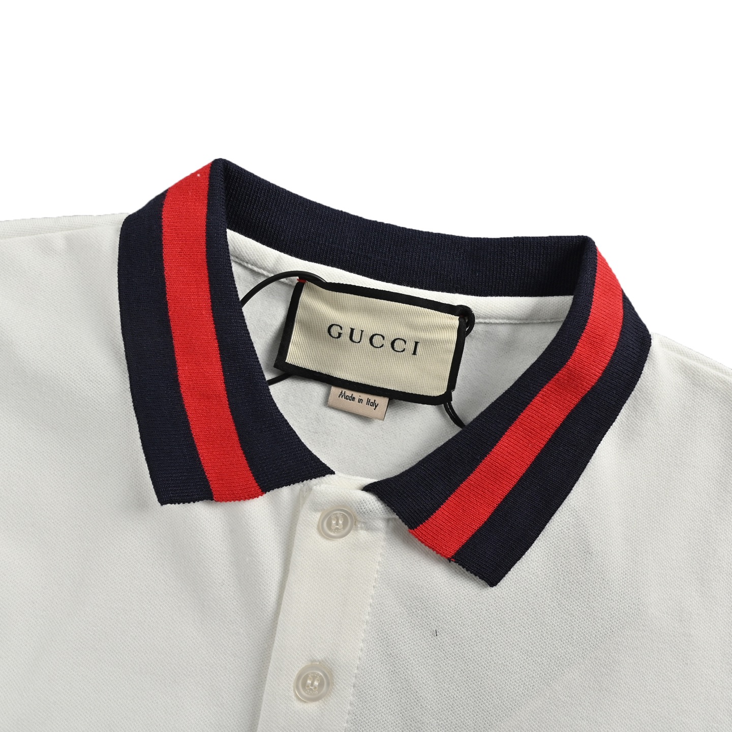 Gucci Striped Collar Polo Short Sleeve