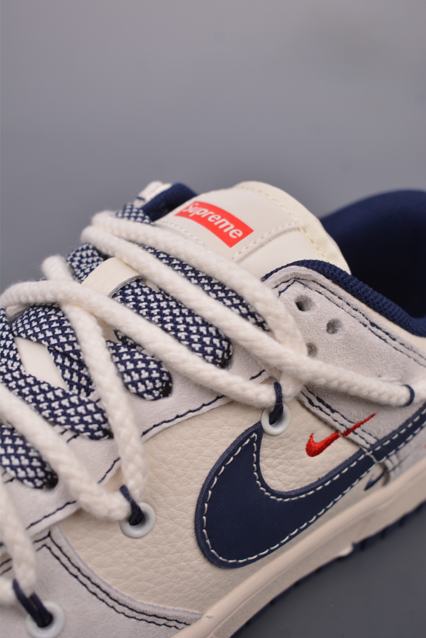 Supreme x Nike By You SB Dunk Low Retro SP Shoes Beige Blue YX5066-235