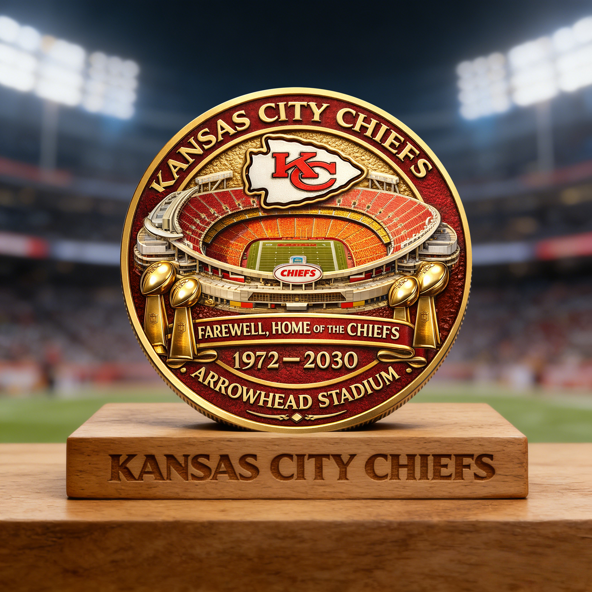 Chiefs ARROWHEAD STADIUM Farewell Commemorative coin