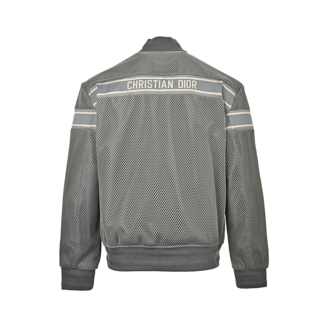 Dior 24Fw mesh webbing baseball jacket