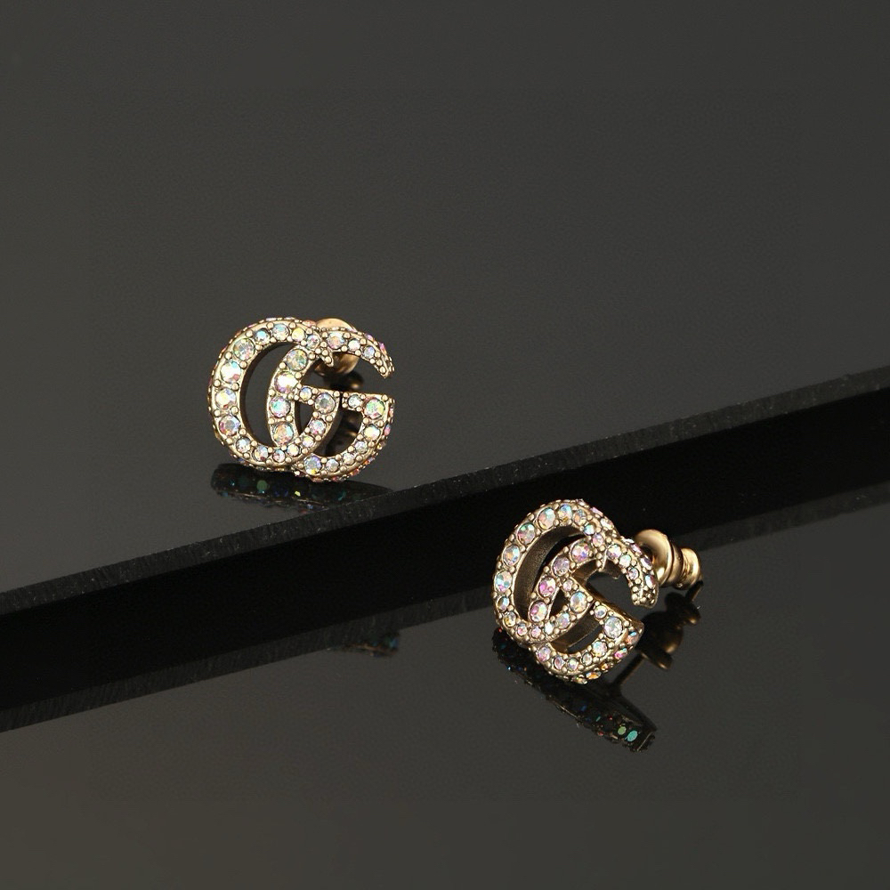 GUCCi diamond GG earrings