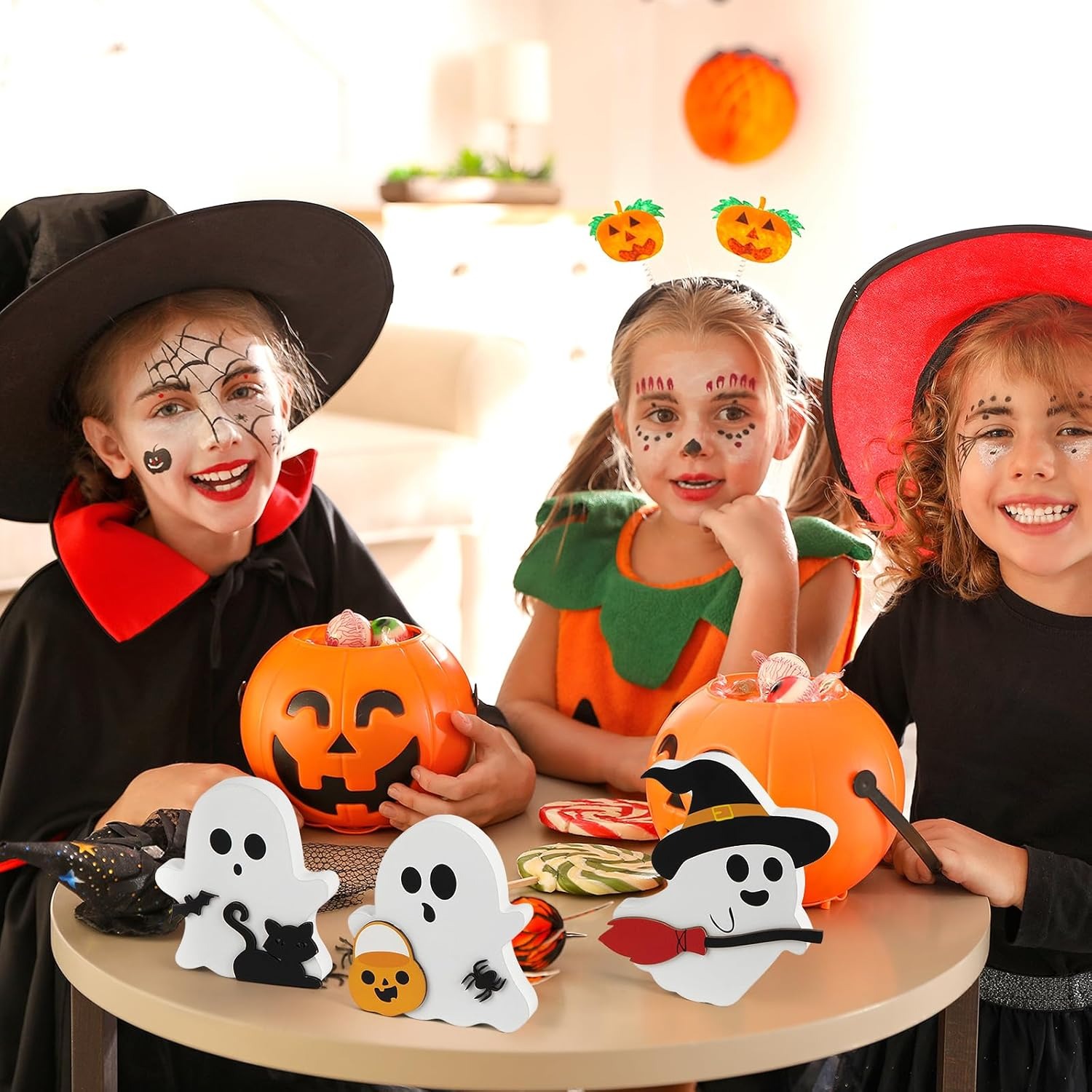 ✨Flash Sale✨Cute Halloween wooden ghost decoration three-piece set