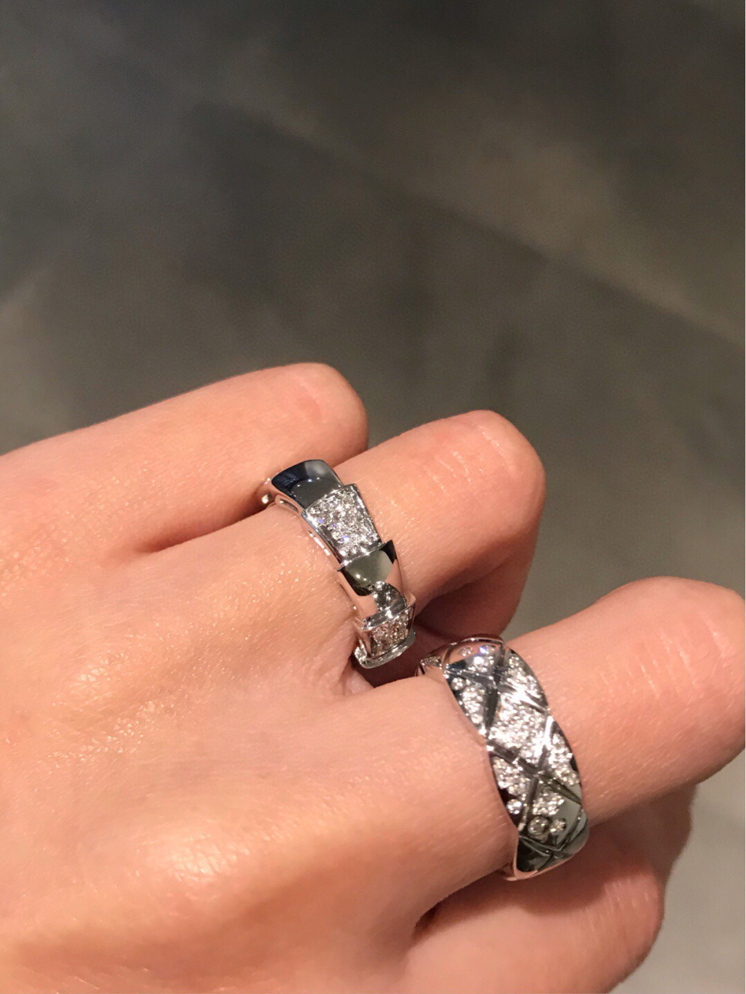 Bulgari Diamond Snake Bone Ring