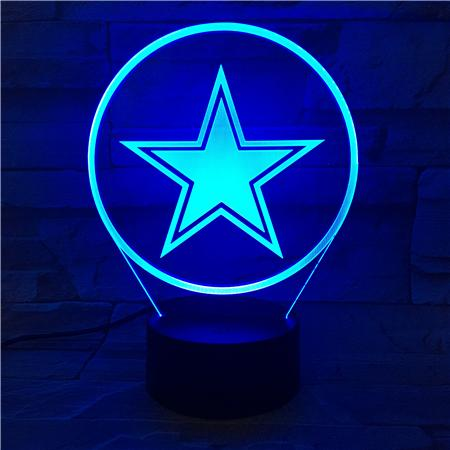 DALLAS COWBOYS 3D LED LIGHT LAMP