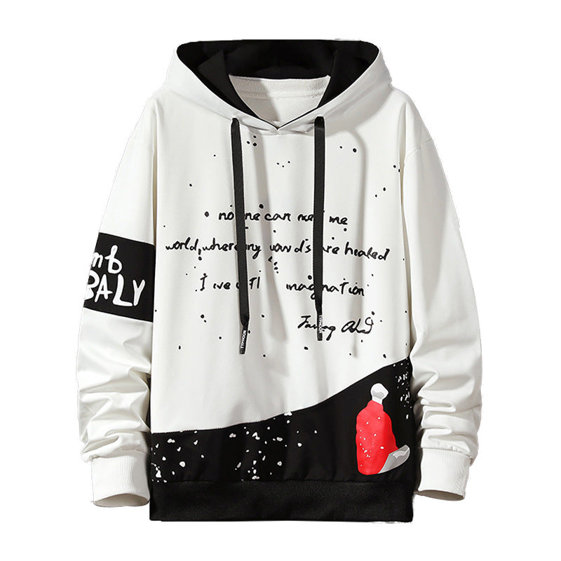 Loose Hooded Long Sleeve Sweater Men's Dress Men's Coat