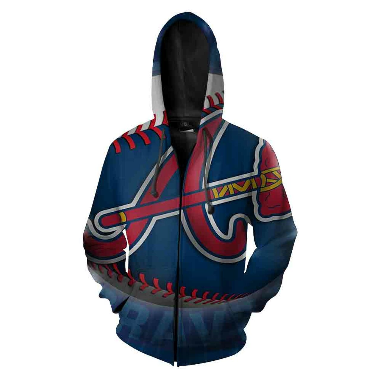 ATLANTA BRAVES 3D CASUAL HOODIE 102