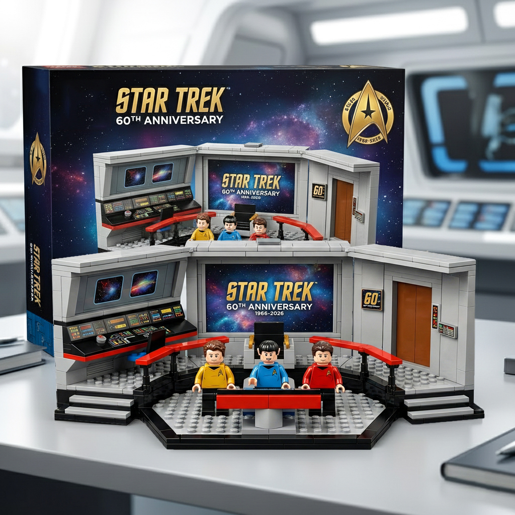 Star Trek 60th Anniversary Bridge Lego Set