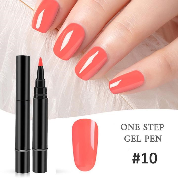 (🔥Last Day Flash Sale-50% OFF)One Step Nail Gel Pen-🎉Buy 9 Get 9 Free Now(Get All Color)!